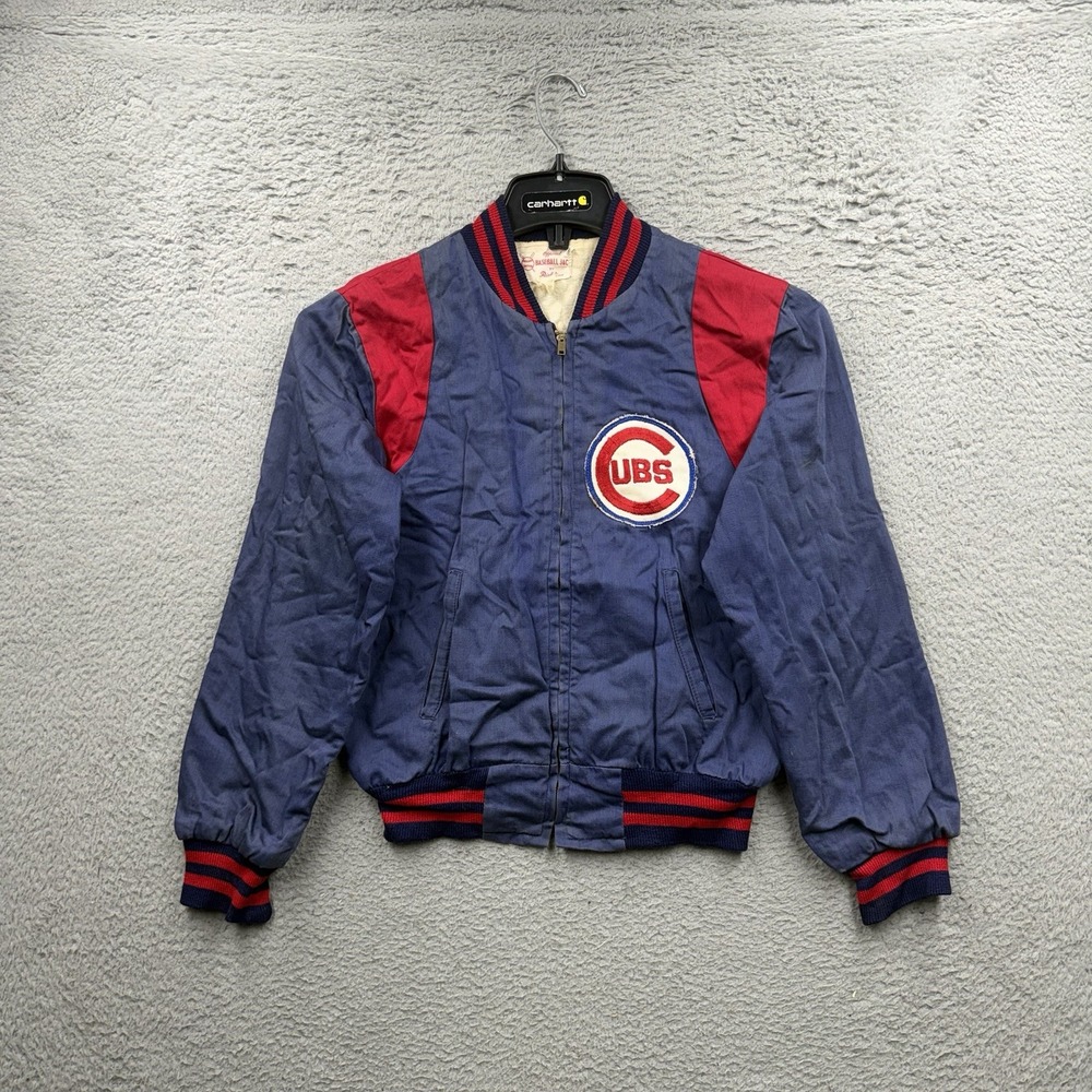 Vintage Chicago Cubs Majestic Authentic Bomber Jacket Youth
